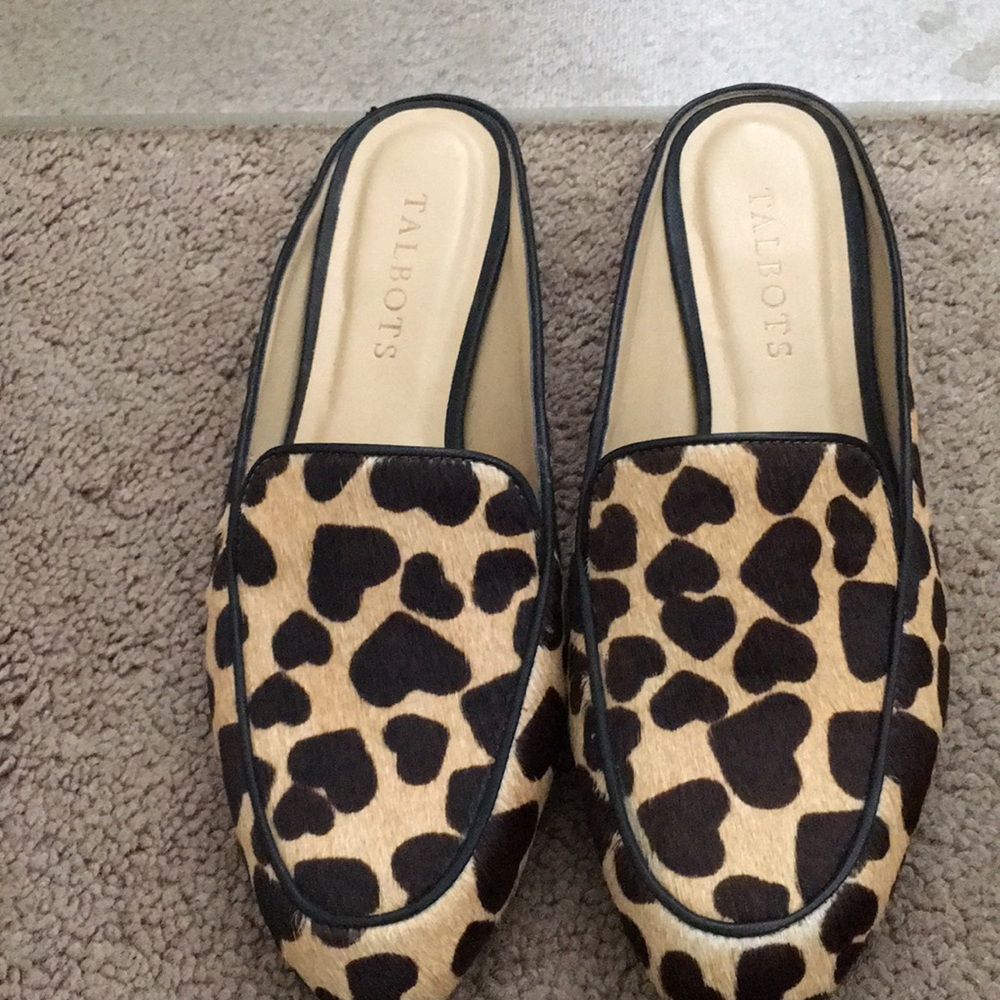 Talbots Calfhair Backless Loafer size 6 m